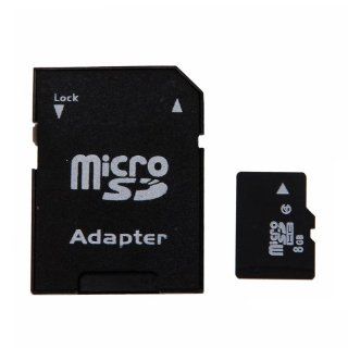 8Gb MicroSD TF Memory Card with SD Adapter Yellow Reader Computers & Accessories