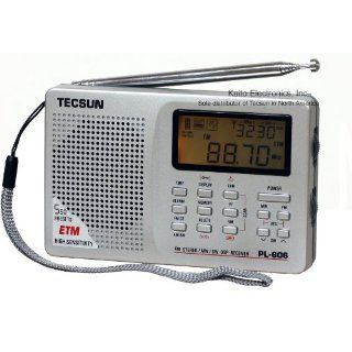 Tecsun PL 606 Digital PLL Portable AM/FM Shortwave Radio with DSP, Silver Electronics