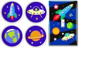 Olive Kids Out of This World Kids Light Switch Plate Cover and Drawer Knobs Special  