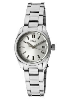 ESQ by Movado 7101353  Watches,Womens Silver Dial Stainless Steel, Casual ESQ by Movado Quartz Watches