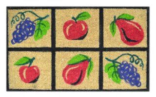 Imports Decor Printed Coir Doormat, Fruit, 18 Inch by 30 Inch  Patio, Lawn & Garden