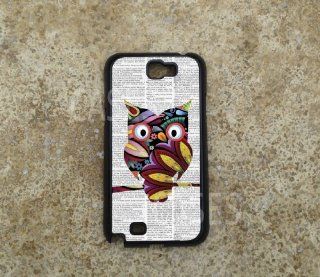 SAMSUNG NOTE 2 Case Colorful OWL BEST Unique COOL Galaxy Note ii Hard COVER Cell Phones & Accessories