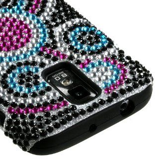 T Mobile Samsung Galaxy S II / T989 Hybrid Protector Cover Case  Bubble Diamante Fusion Cell Phones & Accessories