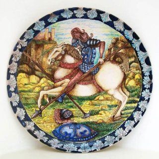 Shop Handpainted Italian Ceramic Wall Plate "The Knight"   Sicily at the  Home Dcor Store