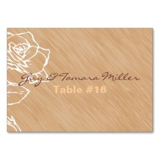 Elegant Rose Table Setting Cards Business Card Template