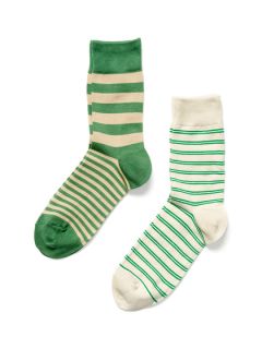 Stripe Print Socks (2 Pack)  by Richer Poorer