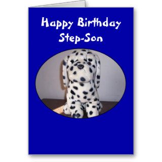 Happy Birthday Card For A Step Son Dog