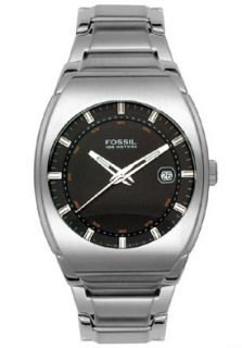 Fossil AM3963  Watches,Mens  Blue Stainless Steel Black Dial, Casual Fossil Quartz Watches