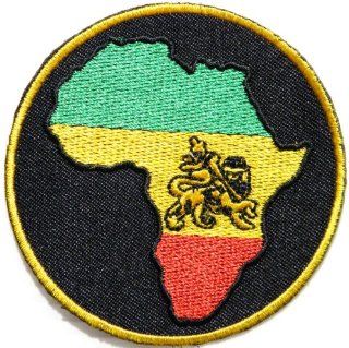 Rasta Lion Of Judah RASTAFARI ETHIOPIAN Reggae Jamaica Flag Jacket T shirt Patch Sew Iron on Embroidered Badge Sign