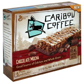 Caribou Coffee Bars, Chocolate Mocha, 7.4 Ounces (Pack of 6)  Snack Food  Grocery & Gourmet Food