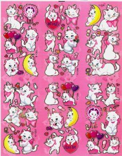 Aristocats Marie balloon moon  kitty Disney Movie Sticker Sheet K128 ~ 30+ small individual peel off stickers 