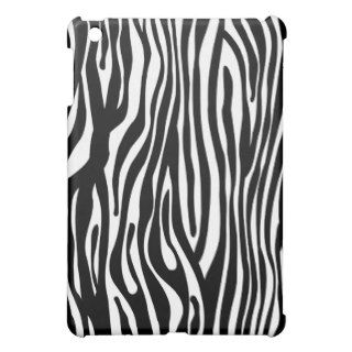 Zebra Print Pattern   Black and White iPad Mini Cases