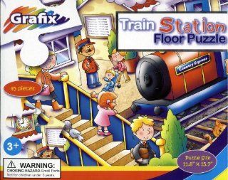 Floor Puzzle by Grafix  Train Station Toys & Games