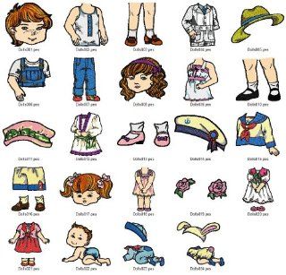 Dolls Clothes   Brother Machine Embroidery Designs Collection on Usb Stick