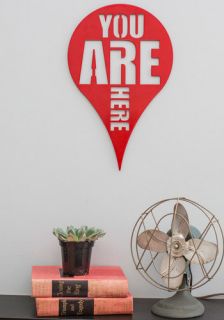 Here and Now Wall Decor  Mod Retro Vintage Wall Decor