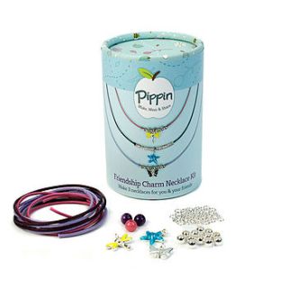 friendship charm necklace making kit by nest