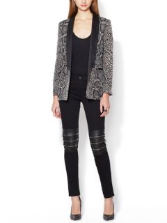 Karlie Triple Skinny Jean with Leather Combo by J Brand