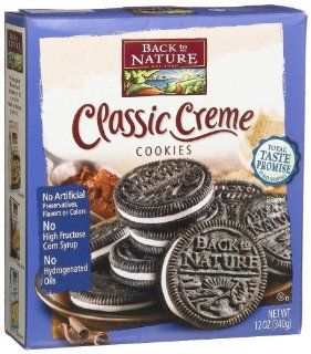 Back to Nature Creme Sandwich Cookies, Classic, 12 Ounce Packages (Pack of 12)  Grocery & Gourmet Food