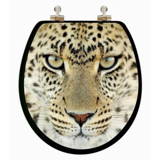 3D Series Leopard Head Round Toilet Seat