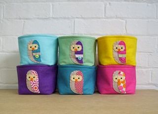 felt storage box owls by paper and string