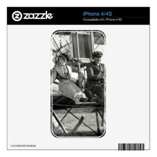 Antique Airplane Aviator Photographs Skin For The iPhone 4S
