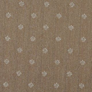 54" Wide C655 Light Brown And Beige, Leaves Country Style Upholstery Fabric By The Yard