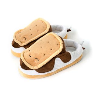 Smores USB Heated Plush Slippers