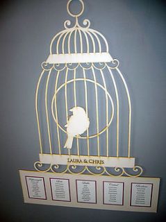 lasercut birdcage table plan by paperbird design