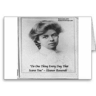 Eleanor Roosevelt "Do Something Scary" Quote Card