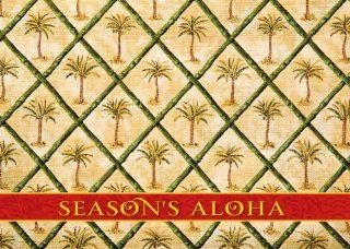 Hawaiian Christmas Cards (12)   Vintage Holiday Palms   Season's Aloha Mele Kalikimaka   Greeting Cards