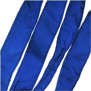 Silk Fabric Flat Silky Ribbon 2cm 'Cobalt Blue' 42 Inch Strand (1)