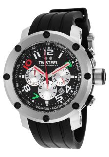 TW Steel TW607  Watches,Mens Dario Franchitti Special Edition Chronograph Black Silicone, Casual TW Steel Quartz Watches