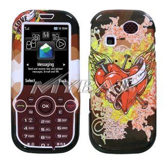 SnapOn Protector Case for Samsung Gravity 2 T469 (T Mobile)   Love Tattoo Cell Phones & Accessories