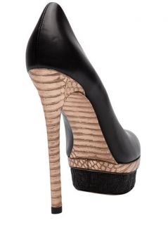 B Brian Atwood Fontanne Stacked Heel