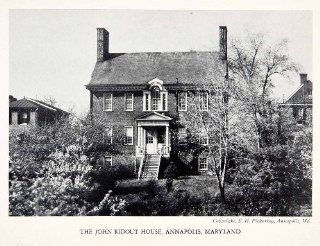 1930 Print Ridout House Mansion Estate Annapolis Maryland America Colonial Art   Original Halftone Print  