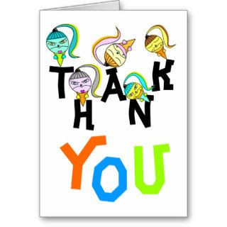 Monster Icecream Cone Thank You Card
