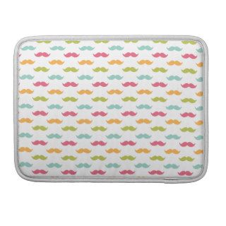 Personalized Colorful Mustache Lovers Sleeves For MacBooks