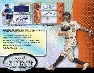 2013 Topps Finest MLB Baseball Hobby Box (August 16 Release) 1 Autograph Rookie Refractor & 1 Autograph Jumbo Relic Per Box at 's Sports Collectibles Store