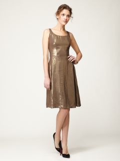 Tiffany Metallic Linen Dress by Lafayette 148 New York