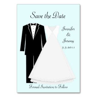 Bride and Groom Save the Date Business Card Templates