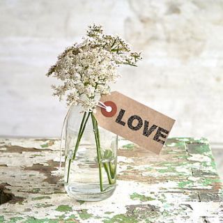 'love' rubber stamp by english stamp