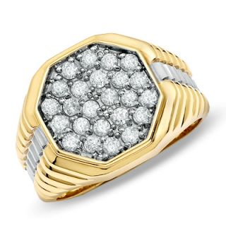Mens 1 CT. T.W. Diamond Fashion Ring in 10K Gold   Zales