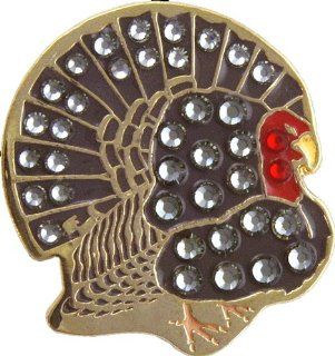 Bella Turkey gold USA Crystal Hat Clip Set (1.1 Inch)  Golf Ball Markers  Sports & Outdoors