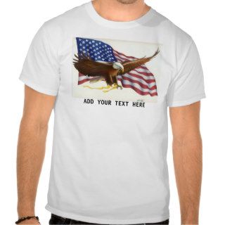 American flag with eagle t shirt