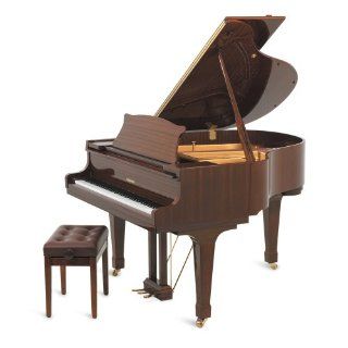 Suzuki M 620 BL 5'2 inch Acoustic Grand Piano, High Gloss Mahogany Brown Musical Instruments