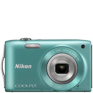 Nikon Coolpix S3300 Compact Digital Camera (16MP, 6x Optical, 2.7 Inch LCD)   Green      Electronics