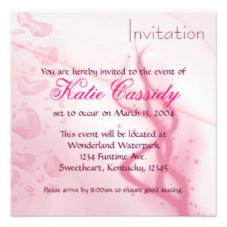 Wet Pink Invitation