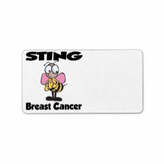 STING Breast Cancer Personalized Address Label