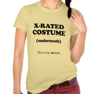 X RATED COSTUME T SHIRT