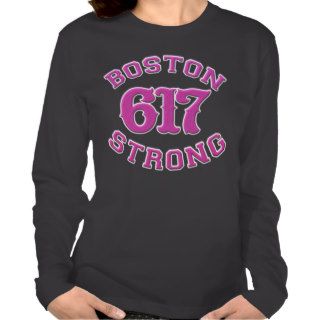 BOSTON 617 STRONG 3D Patch T Shirts